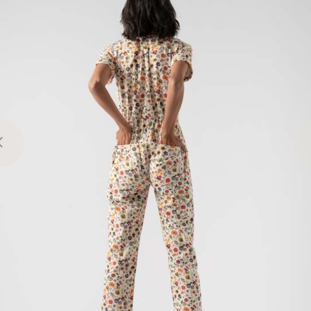 Rachel Antonoff Matthew Pressed Flowers Button Up Jumpsuit L - Picture 2 of 15